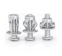 Ensemble de 4 à 100 vis à expansion à tête ronde, rainures transversales, fixation sécurisée, tôles creuses, surfaces métalliques, rivets pétales(80PCS,M4x25)