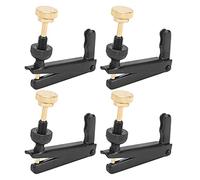 Ensemble de 4 accordeurs fins pour violoncelle |Accordeur de cordes haute précision pour violoncelle 3/4 et 4/4 |Pièces de rechange/accessoires d'instruments expérimentés |Métal (Noire)