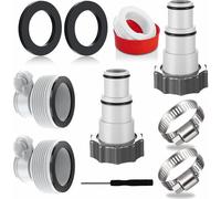 Ensemble de 4 adaptateurs pour tuyau de piscine Intex, connecteurs de type A et B pour tuyaux de 32 mm et 38 mm, raccords adaptateurs pour p