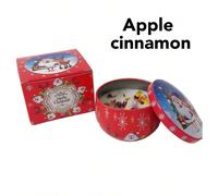 Ensemble de 4 bougies parfumées de Noël, sans fumée, bougies élégantes et romantiques, convenant à la famille, l'église, les célébrations saisonnières, également très adapté à une utilisation de Noël,