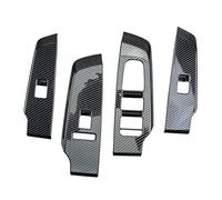 Ensemble de 4 Boutons de Commande Power Master, Style Fibre de Carbone, pour Portes et lève-vitres, pour Outlander 2022+ (Conduite à Gauche).