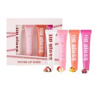 Ensemble De 4 Brillants À Lèvres Hydratants - Éclat Teinté Transparent Aromatisé Aux Fruits, Finition Transparente Légère Et Brillante De 10 Ml | Soin Hydratant Pour Lèvres Sèches Gercées, Doux, Lisse