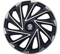 Ensemble De 4 Cache-Roue 14" Argent Noir Varese SPC1480SVBK