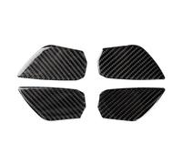 Ensemble de 4 caches de poignées de Porte intérieures de Voiture, Imitation Fibre de Carbone, pour Honda Civic 10e génération (2016-2019)
