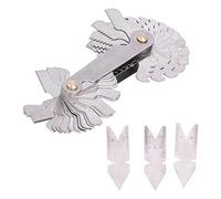 Ensemble de 4 calibres de mesure du pas de filetage, en acier inoxydable, angles de 55° et 60°, avec 52 lames pour tour, outil de mesure du pas de filetage métrique et impérial pou