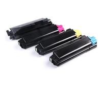Ensemble de 4 cartouches de toner CMJN TK5140 TK5142 TK5143 TK5144 avec conteneur de toner usagé compatible avec les fournitures d'imprimante - P6130cdn M6530cdn M6030cdn TK 5140 5142 5143 5144