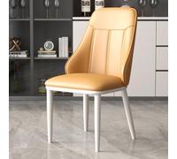 Ensemble de 4 chaises de salle à manger de luxe légères, chaises de cuisine rembourrées à haute résilience avec dossier et jambes en métal pour salle à manger, chambre à coucher, bureau - des