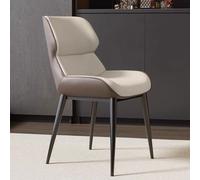 Ensemble de 4 chaises de salle à manger rembourrées épaisses avec accoudoirs et dossiers, pieds en métal, mobilier de cuisine et de salon décontracté, sièges de salle à manger confortables p