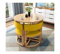 Ensemble de 4 chaises rondes pour salle à manger et table peu encombrantes pour cuisine, salle à manger, bureau, salle de réunion, salon, chambre à coucher