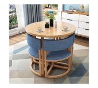 Ensemble de 4 chaises rondes pour salle à manger et table peu encombrantes pour cuisine, salle à manger, bureau, salle de réunion, salon, chambre à coucher