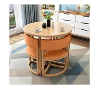 Ensemble de 4 chaises rondes pour salle à manger et table pour cuisine, salle à manger, bureau, salle de réunion, salon, chambre à coucher