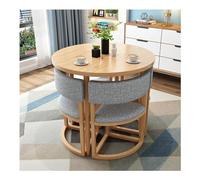 Ensemble de 4 chaises rondes pour salle à manger et table pour cuisine, salle à manger, bureau, salle de réunion, salon, chambre à coucher