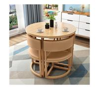 Ensemble de 4 chaises rondes pour salle à manger et table pour cuisine, salle à manger, bureau, salle de réunion, salon, chambre à coucher