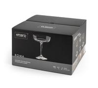Ensemble De 4 Coupes À Champagne Roma En Verre Sonore Transparent 23 Cl