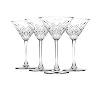 Pasabahce Lot de 4 verres à Martini Timeless 23 cl Transparent