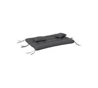 Outsunny - Ensemble 4 coussins d'extérieur balancelle: assise, dossiers & 2 oreillers - Gris foncé