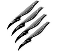 Ensemble de 4 Couteaux d'office 19 cm Nirosta Black Edition