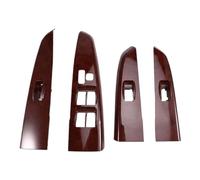 Ensemble de 4 couvercles de commutateur de lève-vitre de voiture, compatibles avec Fortuner VIGO 2004 - 2015, garniture de panneau supérieur d'accoudoir de porte