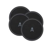 Ensemble de 4 dessous de verre noirs Ø11cm Scalpers Home.