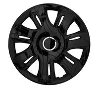 Ensemble de 4 enjoliveurs NRM Supernova noir laqué 16''