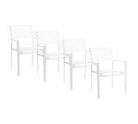 Ensemble de 4 fauteuils de jardin Cubic WxHxD 57x85x45cm
