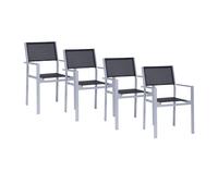 Ensemble de 4 fauteuils de jardin Cubic WxHxD 57x85x45cm