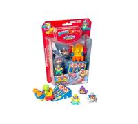 SUPERTHINGS Kazoom Kids - Blister 4 SuperThings (Comprend 1 Capitaine argenté), 1 Kazoom Slider et 1 Rampe
