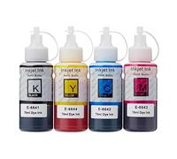 Ensemble de 4 flacons d’Encre de Rechange Epson T664 Compatible avec Les imprimantes EcoTank