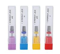 Ensemble de 4 forets à ongles, kit de limes à ongles en carbure de tungstène, forets professionnels de manucure et pédicure pour ongles en acrylique, élimination du vernis gel,