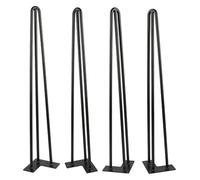 Ensemble de 4 fourchettes de 30 cm for Table Basse, Bureau ou Salle à Manger - Quincaillerie Moderne en métal Durable, Facile à Installer for Les projets de Bricolage(76 X 4 Cm)