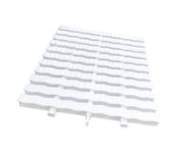 Ensemble de 4 grilles de vidange de Piscine en Plastique PPS Durable, 30 x 100 cm, Solution Anti-débordement intérieure/extérieure pour Une Gestion Efficace de l'eau, idé