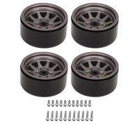 Ensemble de 4 jantes RC en alliage de zinc et d’acier, moyeu universel de 1,9 pouce pour SCX10 II III GEN8, jante métallique pour véhicule tout-terrain télécommandé, (De couleur)