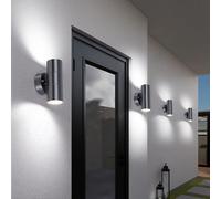 Ensemble De 4 Lampes LED D'Extérieur Pour Mur De Véranda En Acier Inoxydable