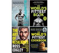 Ensemble de 4 livres de la collection Ross Edgley (plan directeur [relié], le livre le plus apte au monde, l'art de la résilience, le livre de recettes le plus apte au monde)