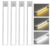 Ensemble De 4 Luminaires Led Pour Meubles Éclairage De Meubles Avec Détecteur De Mouvement De Cuisine Lamp De Vitrine À In[BI77]
