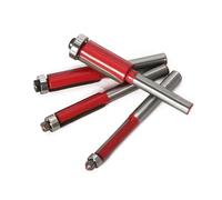 Ensemble De 4 Mèches Toupie Pratiques À Finition Rouge Pour Une Durabilité Et Une Précision Améliorées Dans Les Applications Bois Et D'artisanat