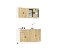 Ensemble de 4 meubles de cuisine "Porto" en chêne Sonoma 3314874