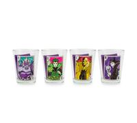 Ensemble de 4 mini-verres shot Disney Villains Portraits de 28 cl