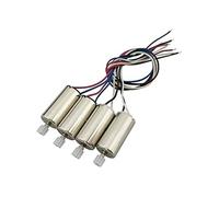 Ensemble de 4 Moteurs pour Drone RC Syma X5SW X5SC-1 2 Moteurs Horaires et 2 Antihoraires, Adaptés pour le Modélisme Dimensions 16,70 x 8 mm, Argent,