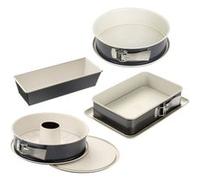 Ensemble de 4 moules à gâteaux de formes différentes Dr.Oetker Back-Trend ref 9991350 Blanc,Gris G