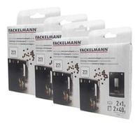 Ensemble de 4 Packs entretien détartrant et nettoyage pour machine à expresso Fackelmann Petit Déjeuner