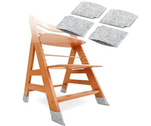 Ensemble de 4 Patins en Feutre pour chaises Hautes, Embouts de Pieds de Chaise, Accessoires compatibles avec Les modèles Hauck Alpha, Beta et Roba Sit Up ; évitent Les Rayures et Le Bruit.
