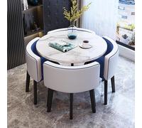 Ensemble de 4 petites tables de conférence rondes et modernes pour bureau, réception, négociation, magasins, maison, salon, cuisine