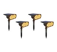 Ensemble de 4 pièces projecteurs solaires passerelle cour paysages prairie lampadaires éclairage de jardin appliques murales éclairage de jardin applique murale