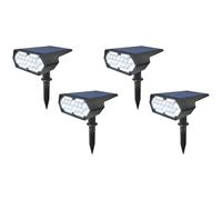 Ensemble de 4 pièces projecteurs solaires passerelle cour paysages prairie lampadaires éclairage de jardin appliques murales éclairage de jardin applique murale