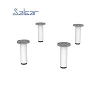 Ensemble de 4 pieds 100 mm blanc - SALGAR 97249