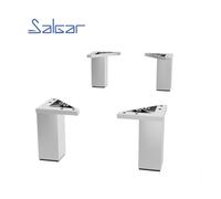 Ensemble de 4 pieds 100 mm CHROME - SALGAR 83819