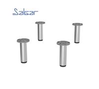 Ensemble de 4 pieds 100 mm Chrome - SALGAR 97251