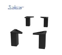 Ensemble de 4 pieds 100 mm NOIR MAT - SALGAR 83425