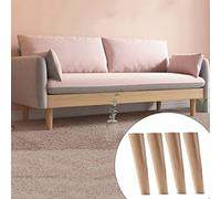Ensemble de 4 Pieds de canapé en Bois Style Vintage 30 cm / 12 Pouces, Pieds de Remplacement pour Meubles avec Patins antidérapants pour chaises, commodes, Meubles TV et Tables Basses - Amél